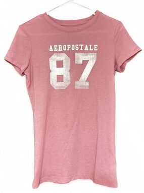 Aeropostale Dusty Pink Graphic '87 Tee